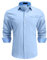 Enlision Chemises pour Hommes Habillées Manches Longues Chemise Casual Regular Fit Chemises Bleu XL