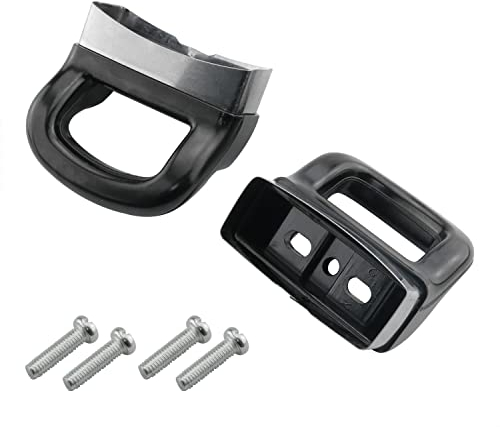 Mango lateral DGHAOP 2 piezas de olla a presión, olla de vapor, olla de repuesto, mango lateral corto, mango lateral, mango lateral, cubierta con 3 agujeros de montaje y tornillos mango de olla