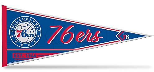 Rico Industries NBA Basketball Philadelphia 76ers Classic 30,5 x 76,2 cm Filz-Wanddekoration, ideal für Zuhause/Schlafzimmer/Männerhöhle