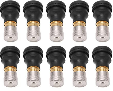 Keenso CHICIRIS 10PCS Durable Electric Scooter Tubeless Tire Vacuum Valve 2cm Long for M365 Pro Less 9mm Diameter Auto Body Repair