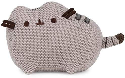 GUND Pusheen The Cat Strickplüsch, Stofftier ab 8 Jahren, Grau, 15,2 cm