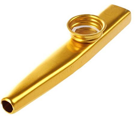 Juwaacoo Metall Flöte Mund Musikinstrument Mundharmonika Praktisch Golden