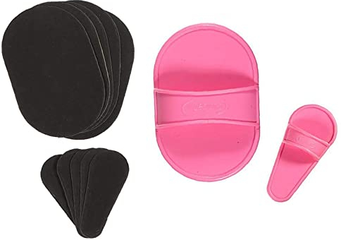 Peeling Pads,Pads Zur Haarentfernung,Gesichtshaar Epilierer,Haarentfernung Schleifpapier mit 10 Ersatzpad Beauty Werkzeug für Unerwünschte Gesichtshaare