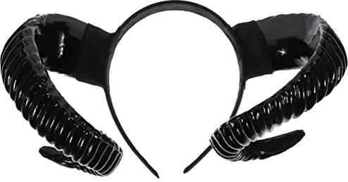 Toyvian Devil Horns Headband Demon Horns Goat Horn Headband for Halloween Costume
