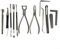 Saxophon-Reparatur-Werkzeug-Set, 12-teiliges Saxophon-Reparaturwerkzeug, Nivellierung, Gitarrenbauer, Saxophon, Flöte, Reparatur-Set mit Tasche für Saxophon, Klarinette