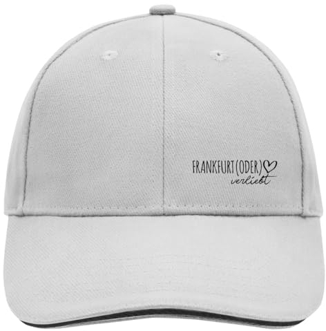 huuraa Baseballkappe Frankfurt (Oder) verliebt Präsent Baseball Cap Dark Grey/White Frankfurt (Oder) Geschenkidee