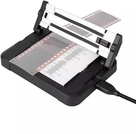 Diafilmschneider, USB-C-Negativfilmschneider, 11 Stufen Einstellbar, Filmschneidewerkzeug mit LED-Hintergrundbeleuchtung für 35-mm-Film und 120 Mittelformat-Negative