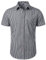 PARKLEES Men's Casual Plaid Button Down Shirt Cotton Short Sleeve Gingham Dress Shirts Regular Fit with Pocket Black Gingham X-Large