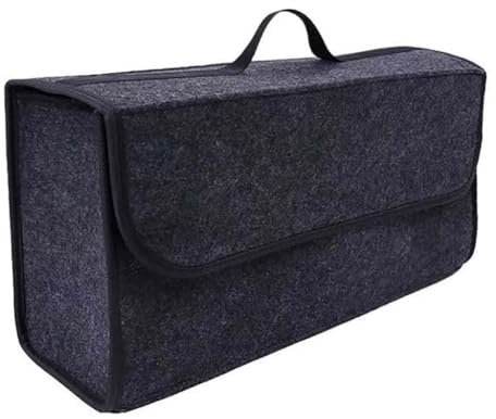 SOUTES Auto Kofferraumtasche für BMW X5 E53 E70 F15 G05/ X6 E71/ F16/ G06/ X7 G07, Faltbare Aufbewahrungsbox Autotasche Kofferraum-Organizer Wasserdicht Innenraum Zubehör,A/Black