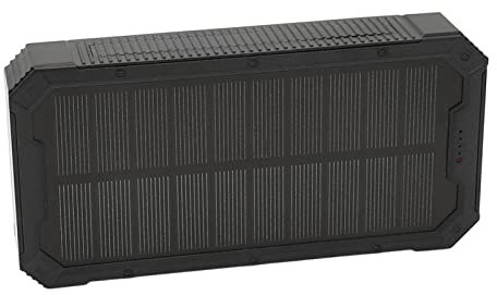 Bonbela Solar 36800mAh Caricatore Portatile Solar Power Bank con 36 LED per Arrampicata Solar Power Bank (Nero)