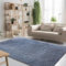 Waschbarer Teppich 50 x 250 cm Anti-Rutsch Unterseite Flauschiger Teppich Super Soft für Zimmer Home Dekor, Grau