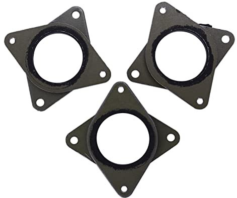 arlote Verbesserte NEMA 17 Vibrationsdämpfer Aus Stahl Und Gummi Mit M3-Schraube -CNC Für 3D-Drucker -10, 10S, 3 (3Er Pack)