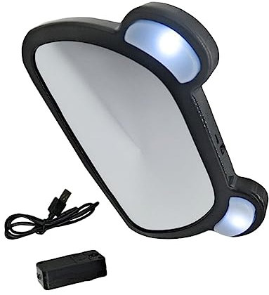 TOYANDONA Rückspiegel für Rückbank mit Led-beleuchtung Beobachtungsspiegel aus Hochwertigem Material Einfach zu Montieren und Sicher zu Verwenden