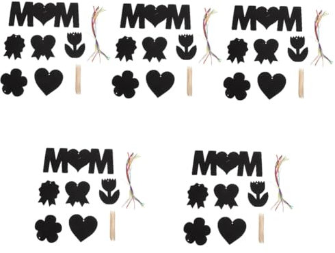 BESTonZON 5sätze Muttertag Scratcher Karten Kreatives Bastelset Für Bunte Dekoration Zum Selbermachen Für Und Feiertagskunst