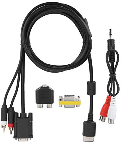 Tissting Câble VGA haute définition à haute définition avec adaptateur de convertisseur audio, adaptateur Câble de conversion audio pour Dreamcast DC