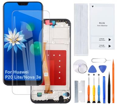 H&LYCYJ Display Schermo per Huawei P20 Lite nero con cornice | Wear toolkit，IPS LCD，Display HD，Sostituire lo schermo，Per i modelli:NE-TL00 ANE-LX1 ANE-LX2 ANE-LX3 ANE-LX2J ANE-AL00