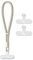 hicoosee Correa de Muñeca para Teléfono Móvil, Cadena Corta Universal Ajustable con 2 Parches Ultrafinos, Correa Antipérdida para Smartphone, Llaves, Tarjetero, Pen Drive – Beige