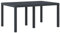 vidaXL Rechteckiger anthrazitfarbener Terrassentisch für 6 | Moderner synthetischer Kunststoff wetterfester Outdoor Esstisch 150x100cm einfache Pflege und stylisches Design Gartenmöbel UV-geschützt