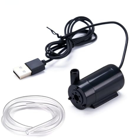 Tuesoa USB Submersible Pump 1m Cable DC Low Voltage Ultra-Quiet Mini Small Water Pump 5V Submersible Pump for Aquarium