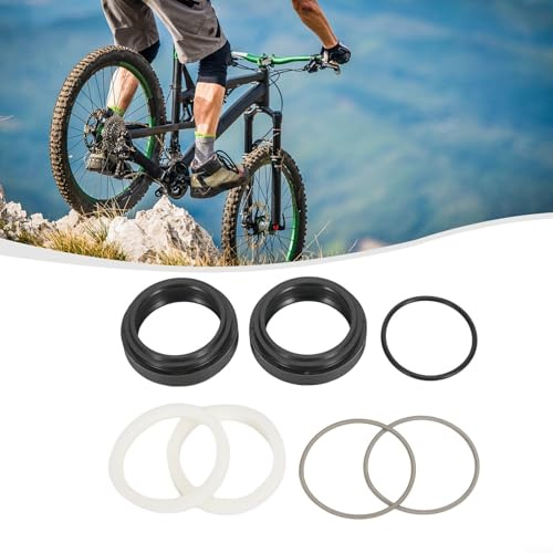 Bicycle Fork Dust Seal, 30-40mm, Fit For For FOX/For Rockshox/For MANITOU/SR For SUNTOUR Bike Parts, Replacement Suspension Fork Wiper Kit, Suspension Fork Oil Seal Set/Cycling Parts (32x44.7mm)