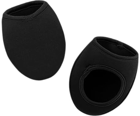 ELAYARD Wärmeschutz Halbschuhüberzüge für Radfahren, Winddicht Schwarz | 1 Paar, Nylon und Spandex, für Outdoor Aktivitäten, Schützt Zehen bei Road Bikes