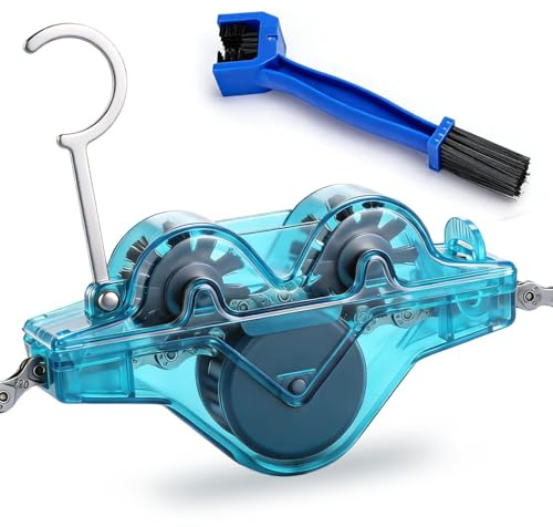 1 Piece Of Bicycle Chain Cleaner And 1 Piece Of Chain Brush, Quick Degreasing Design, Multi-Function Maintenance Tool, Cycling Maintenance Accessories, Suitable For Mountain Road Bikes.