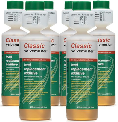 Valvemaster Classic Lead Replacement Fuel Additive with Ethanol Protection - 6 x 250ml