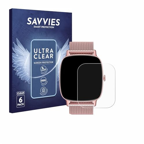 Savvies Schutzfolie für coioc P122 1.85 | 6 Stück Transparenter Displayschutz Made in Germany Ultra-Klar Displayschutz-Folie