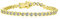 Bling Jewelry Feierlich Ferien Party Bräutigam 10Ct Clear Cubic Zirconia Blase Kreis Lünette Solitär AAA CZ Tennis Armband Für Frauen 14K Vergoldet .925 Sterlingsilber
