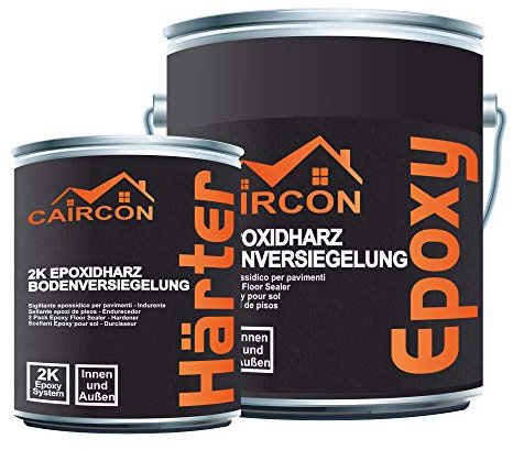 CAIRCON Durcisseur - vernis béton, résine époxy transparente pour sols - 3Kg