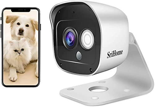 SRIHOME SH029 WiFi Überwachungskamera 1296P Wireless Innen und Außen Sicherheitskamera IP66 wasserdicht mit Nachtsicht Bewegungsmelder Audio bidirektional