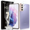 TAURI 4 Stück Displayschutzfolie kompatibel mit Samsung Galaxy S21/S21 5G (6,2 Zoll), 2 Stück TPU-Displayschutzfolie und 2 Stück Rückkamera aus gehärtetem Glas, doppelter Schutz, hohe Transparenz