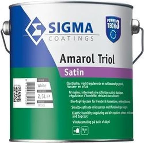 Amarol Triol SatinPower Tech3 Holzlack (5 Liter weiß) 9003 auf Bestellung gefärbt