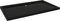 vidaXL Plato de Ducha Rectangular Placa Receptor Cuarto de Baño Aseo Inodoro Resistente a Arañazos Manchas Antideslizante Negro ABS 70x120 cm