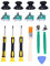 4 Pièces Manettes Analogiques 3D avec Pièces de Rechange de Remplacement de Capteur de Bâtons de Pouce sans Fil pour One Manette, avec Tournevis