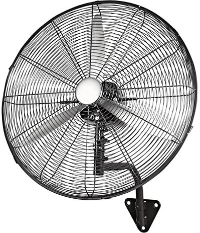SHALOLY Ventilador de Pared con Ventilador Grande, Ventilador Industrial de Metal, Ventilador montado en la Pared, Gran Volumen de Aire, Ventilador Industrial con función de oscilación (φ750 mm)