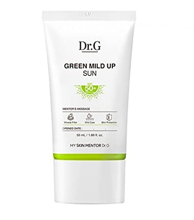 Dr.G Green Mild Up Sun (50 ml) SPF50+ PA+++ Sonnenschutz Sonnencreme UVB-Schutz