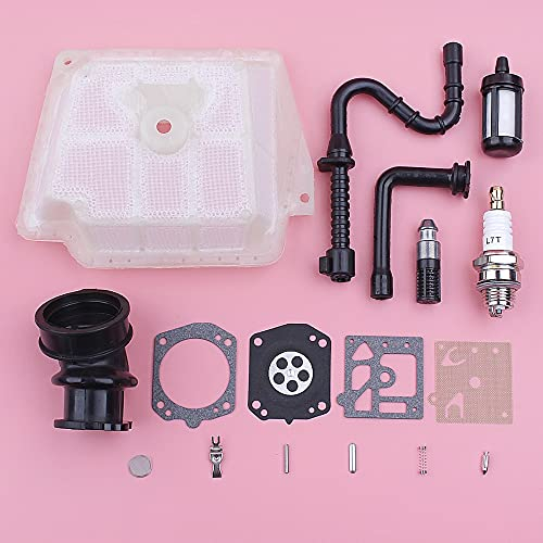 Luft Kraftstoff Öl Filterleitung Schlauch Ansaugkrümmer für kompatibel mit Stihl MS361 MS 361 Vergaser Reparatur Umbausatz Kettensäge Ersatzteil ersetzen