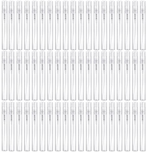 SENENQU 120 Stück 5ml Parfumzerstäuber Sprühflasche, Mini Feinnebel Sprühflasche Transparent, Leer Zerstäuber Sprühflaschen 5ml, Duftproben Fläschchen für Parfüm, Körperpflege Flüssigkeit, Kosmetik