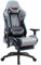Dowinx Sedia da gaming – Sedia da ufficio con elevata capacità di carico – Sedia da gioco in pelle PU con braccioli e poggiapiedi 4D – Ergonomica sedia da gioco – 150 kg (grigio)