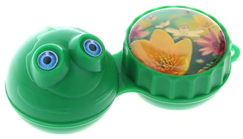 Super süße Aufbewahrungsbehälter Gartentiere für Kontaktlinsen aller Art Frosch