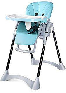RALIRA Baby-Hochstuhl, Restaurant-Babysitz, Zuhause, Kinder-Esstisch und Stühle, tragbarer Multifunktions-Babystuhl für den Außenbereich mit PU-Sitzkissen