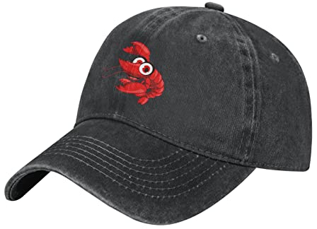 874 Baseballkappe Unisex Happy Lobster Low-Profile-Design Dad Hat Verstellbar Baseball Mützen Unisex Baseball Kappe Für Distressed Stickerei Cap Cotton Basecap Vintage