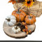Polyresin Kürbis Mix weiß und orange 8, 11, 12 und 16cm Tisch-Deko Herbst wie echt Pumpkin Halloween Dekofigur