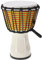 GURU SHOP Farbige Djembe/Holztrommel/Percussion Rhythmus Klang Instrument - Weiß 32 cm, Musikinstrumente