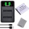 Batmax LI-50B Battery and USB Battery Charger for Olympus Tough TG Series and SH Series Stylus Tough