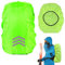 CPYJW Regenschutz Rucksack,Regenschutz für Rucksäcke Schulranzen(18-30l) Rucksack Reflektierend Wasserdichter Rucksack Regenhülle Regencape Satch Regenschutz für Wandern Camping Radfahren（Grün）
