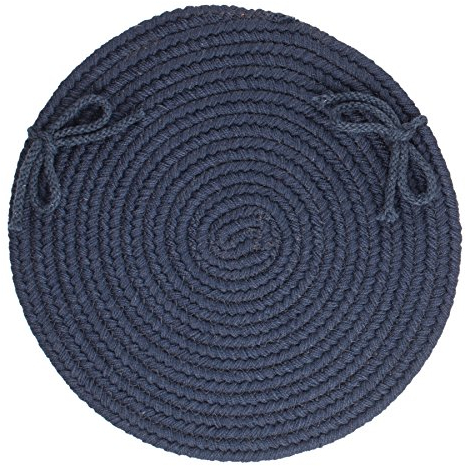 Generisch Stuhlauflage aus Fester Wolle, Marineblau
