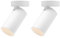 Klighten 2 Pcs Focos de Techo Orientable GU10, Focos Superficie Ajustables, Redondo Lampara Focos Techo de Metal, Focos Superficie, 70 x 130 mm, Bombilla no Incluida, Blanco