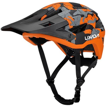 Kavolet Fahrradhelm für Erwachsene, Mountainbikehelm für Damen und Herren, Rennradhelm, Kopfumfang von 55–61 cm, verstellbares Zifferblatt, abnehmbares Visier, 14 Belüftungsöffnungen